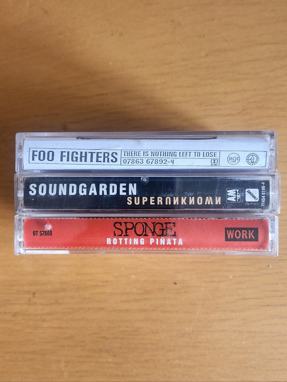 Foo Fighters, Soundgarden, Sponge - 1990s Tapes (Lot of 3) 